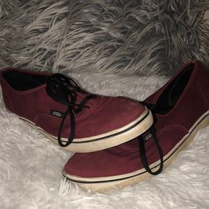 Maroon Vans